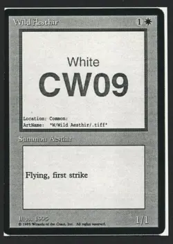 ***Wild Aesthir Playtest Card** MTG Alliances Magic Kid Icarus - Image 1