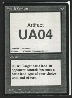 ***Mystic Compass Playtest Card** MTG Alliances Magic Kid Icarus - Image 1