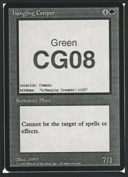 ***Hanging Creeper (Deadly Insect) Playtest Card* MTG Alliances Magic Kid Icarus - Image 1