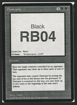 ***Dystopia Playtest Card** MTG Alliances Magic Kid Icarus - Image 1