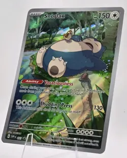 Snorlax SVPEN 051 SV151 Black Star Promo Holo Pokemon Card NM - Image 1