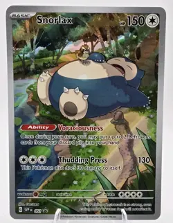 Snorlax SVPEN 051 SV151 Black Star Promo Holo Pokemon Card NM - Image 2