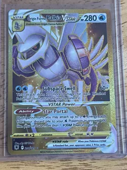 Pokemon TCG Origin Forme Palkia VSTAR Astral Radiance Secret Rare Card 208/189 - Image 1