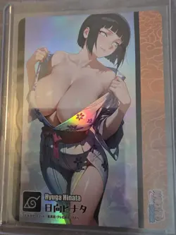 Naruto CCG Hyuga Hinata Holo Card Standard Size Card Stock Collectible Anime - Image 1