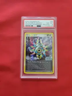 Pokemon: Dbl Rainbow Energy #88/100 Rev Holo EX Crystal Guardians - PSA 8 - E17 - Image 1