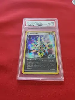 Pokemon: Dbl Rainbow Energy #88/100 Rev Holo EX Crystal Guardians - PSA 8 - E17 - Image 3