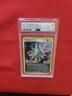 Pokemon: Dbl Rainbow Energy #88/100 Rev Holo EX Crystal Guardians - PSA 8 - E17 - Image 4