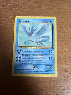 Pokemon TCG Articuno 17/62 Unlimited Non-Holo Rare Fossil Set 1999 - Image 1