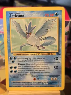 Articuno 17/62 Holo Rare Fossil Set WOTC 1999 Pokemon Card - Image 1