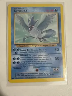 Articuno 17/62 Rare Fossil Set WOTC 1999 Pokemon Card Non Holo - Image 1