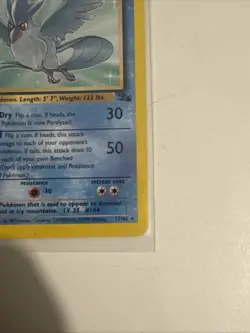 Articuno 17/62 Rare Fossil Set WOTC 1999 Pokemon Card Non Holo - Image 4