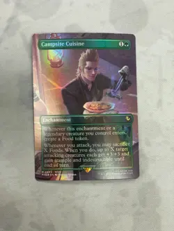 Campsite Cuisine - Final Fantasy Commander - 464 - NM - Foil - Borderless - MTG - Image 1