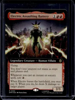 2025 Magic MTG Marvel's Spider-Man Electro Assaulting Battery Foil Rare #0260 - Image 1