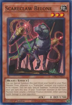 Yugioh! Scareclaw Belone - DIFO-EN010 - Common - 1st Edition Near Mint, English - Image 1