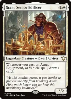 NM Sram, Senior Edificer, MTG, Strixhaven Commander, Magic the Gathering, 176 - Image 1