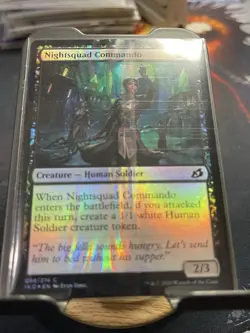 Nightsquad Commando Foil (098) Ikoria: Lair of Behemoths IKO Misprint Foil Peel - Image 5