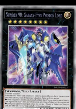 Yugioh! Mega Tins 2025 PREORDER 1x StR Number 90: Galaxy-Eyes Photon Lord - Image 1