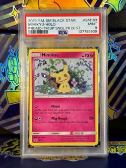2019 Pokemon Team Up Mimikyu SM163 PSA 9 - Image 1