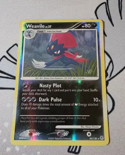 Weavile - 40/130 - Pokemon Diamond & Pearl Reverse Holo Rare - Image 1
