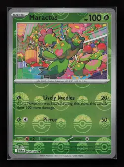 Maractus 008/086 Common Black Bolt Poke Ball Pokemon Near Mint - Image 1