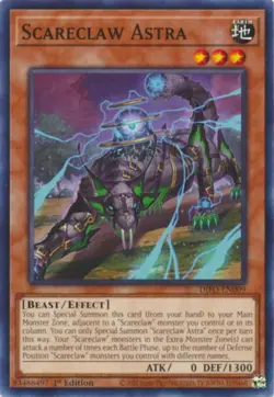 Yugioh! Scareclaw Astra - DIFO-EN009 - Common - 1st Edition Near Mint, English - Image 1
