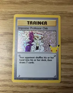 Pokemon TCG Imposter Professor Oak 73/102 Celebrations Classic Collection Holo - Image 1