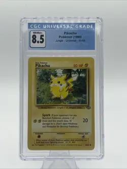 CGC 8.5 Pikachu Jungle Unlimited 60/64 1999 Pokemon TCG Wizards of the Coast - Image 1