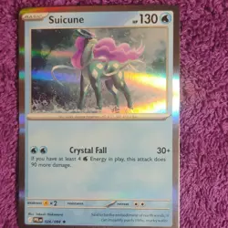 Pokemon Suicune 026/094 Me02: Phantasmal Flames Holo Rare 130 HP 2025 English - Image 1