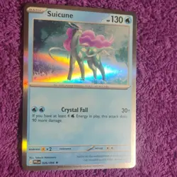 Pokemon Suicune 026/094 Me02: Phantasmal Flames Holo Rare 130 HP 2025 English - Image 2
