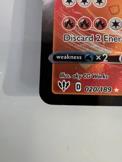 Charizard VMAX 020/189 Swsh03: Darkness Ablaze Holo NEAR MINT Pokemon TCG - Image 5