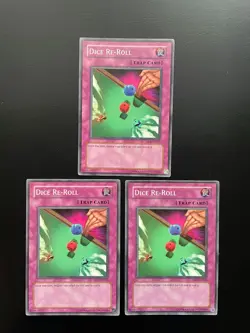 Yugioh Dice Re-Roll DR1-EN262 Unlimited Edition Common LP/MP X3 - Image 1