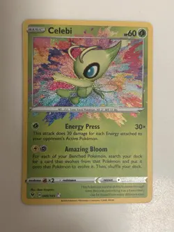 Pokemon Celebi Swsh04: Vivid Voltage 009/185 Amazing Rare 60 HP Holo English - Image 1