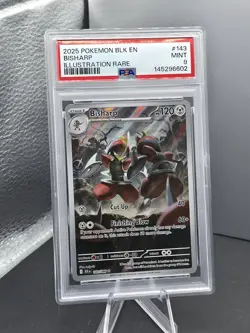 Pokemon - Bisharp 143/086 Sv: Black Bolt Holo Illustration Rare 🔥PSA 9🔥 - Image 1