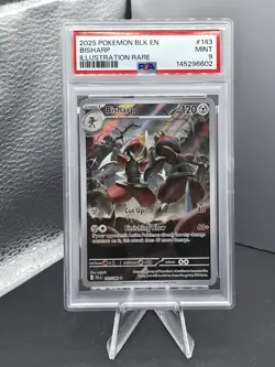 Pokemon - Bisharp 143/086 Sv: Black Bolt Holo Illustration Rare 🔥PSA 9🔥 - Image 2