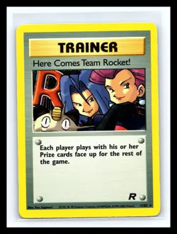 💥 2000 Pokemon Team Rocket Here Comes Team Rocket Holo Foil # 15/82 Vintage - Image 1