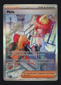 Mela 254/182 SV04: Paradox Rift Holofoil Special Illustration Rare Pokemon TCG - Image 1