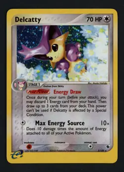 Delcatty 5/109 Ruby and Sapphire Holo Rare Pokemon TCG - Image 1