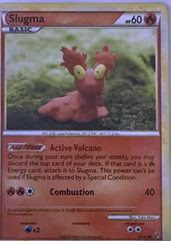 Slugma 67/90 Common HGSS Undaunted Pokemon Lightly Played - Image 1
