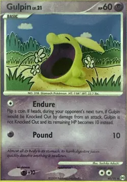 Gulpin 40/99 Uncommon Arceus Pokemon Lightly Played - Image 1