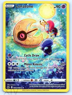 Lunatone GG11/GG70 Pokemon Crown Zenith Galarian Gallery Trainer Gallery Rare - Image 1