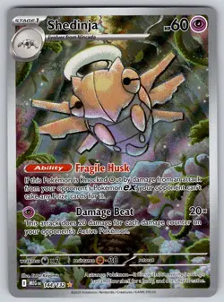 Shedinja 144/132 Mega Evolution NM Pokemon Illustration Rare - Image 1