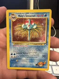 Pokemon 2000 Gym Heroes 10/132 Misty's Tentacruel Holo Rare Swirl - Image 1