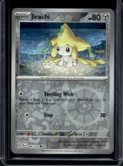 2024 Pokemon Stellar Crown Jirachi Reverse Holo #098/142 - Image 1