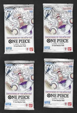 4x One Piece OP-05 Awakening Of The New Era English Sealed Booster Pack - Image 1