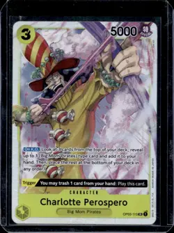 2024 One Piece The Best Charlotte Perospero Super Rare #OP03-113 - Image 1