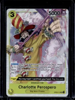 2024 One Piece The Best Charlotte Perospero Super Rare #OP03-113 - Image 1