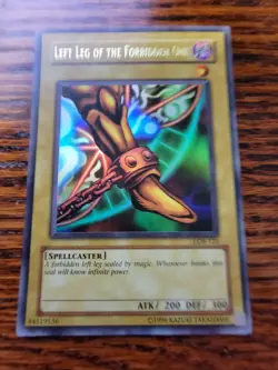 YUGIOH LEFT LEG OF THE FORBIDDEN ONE LOB-121 ULTRA LP! - Image 1