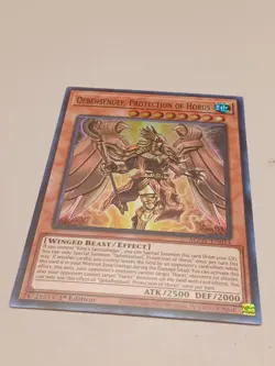 Yugioh Qebehsenuef, Protection of Horus AGOV-EN014 1st Edition Super Rare NM - Image 1