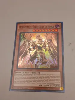 Yugioh Qebehsenuef, Protection of Horus AGOV-EN014 1st Edition Super Rare NM - Image 2