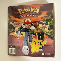 Pokemon Vintage 3 Ring Trading Card Binder Ash Charizard TCG 90s HTF - Image 5
